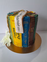 BIRTHDAY CAKE, custom book themed cake 6 inch round