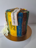 BIRTHDAY CAKE, custom book themed cake 6 inch round