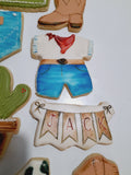 COOKIES, First Rodeo birthday cookies, 1 dozen custom cookies , COOKIES  royal icing DECORATED COOKIES