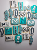 Cookies, Custom cookies for birthday party, by the dozen race themed