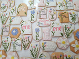 Wildflower Custom Cookie Order, 1 dozen custom cookies, Wild and one-derful themed