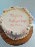 Custom Baptism cake, 6” or 8” round available