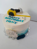 Birthday Cake, Custom birthday cake, GARAGE/Tool themed 8 inch, Father’s Day cake