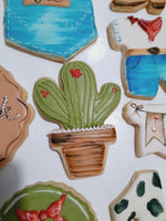COOKIES, First Rodeo birthday cookies, 1 dozen custom cookies , COOKIES  royal icing DECORATED COOKIES