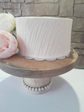 WEDDING  Cake, 8 inch cake, Rustic slanted angled ridged cake, slanted ridge cake