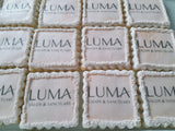 1 dozen custom logo cookies, with edible image, decorated cookies