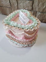 CAKE, birthday cake, heart cake, 6 inch vintage style cake