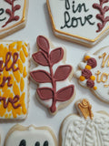 Renee Custom Fall cookie order , 1 dozen custom cookies