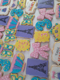 Custom Fancy cookie order , 1 dozen custom cookies