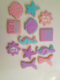 COOKIES, Mermaid cookies , 1 dozen custom cookies for girls