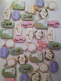 Cookies Bridal/ wedding pink , sage green with gold accents floral, wildflowers,  COOKIES  royal icing DECORATED -COOKIES)