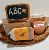 Teacher Appreciation Cookie set, gift boxed, Customized COOKIES decorated royal iced COOKIES 3 cookies