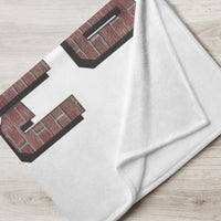 Throw Blanket Brick Alphabet ABC blanket for boys room, gift for him, blanket gift, birthday blanket gift for boy