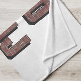 Throw Blanket Brick Alphabet ABC blanket for boys room, gift for him, blanket gift, birthday blanket gift for boy