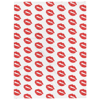 Throw Blanket red lips kiss blanket for her, gift for her, blanket gift, valentines day gift for her, kiss her