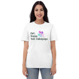 Short-Sleeve T-Shirt, eat sleep roll cakepops, tshirt for cakepop maker, cakepops, gift for baker