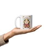 Mug, Vintage Gingerbread man mug, Christmas mug gift, gift for her, co-worker gift