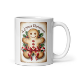 Mug, Vintage Gingerbread man mug, Christmas mug gift, gift for her, co-worker gift