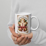 Mug, Vintage Gingerbread man mug, Christmas mug gift, gift for her, co-worker gift