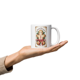 Mug, Vintage Gingerbread man mug, Christmas mug gift, gift for her, co-worker gift