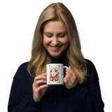 Mug, Vintage Gingerbread man mug, Christmas mug gift, gift for her, co-worker gift