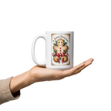 Mug, Vintage Gingerbread man mug, Christmas mug gift, gift for her, co-worker gift
