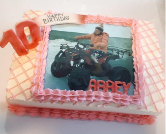 CAKE 11 x 14 sheet CAKE, with any full colour edible image