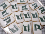 CUSTOM LOGO COOKIES decorated royal iced COOKIES 100  cookies