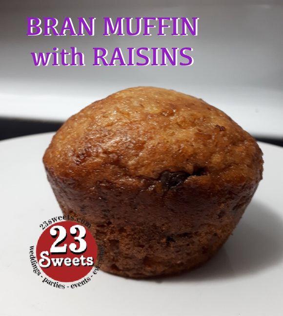 Bran Muffins with raisins (1 dozen)