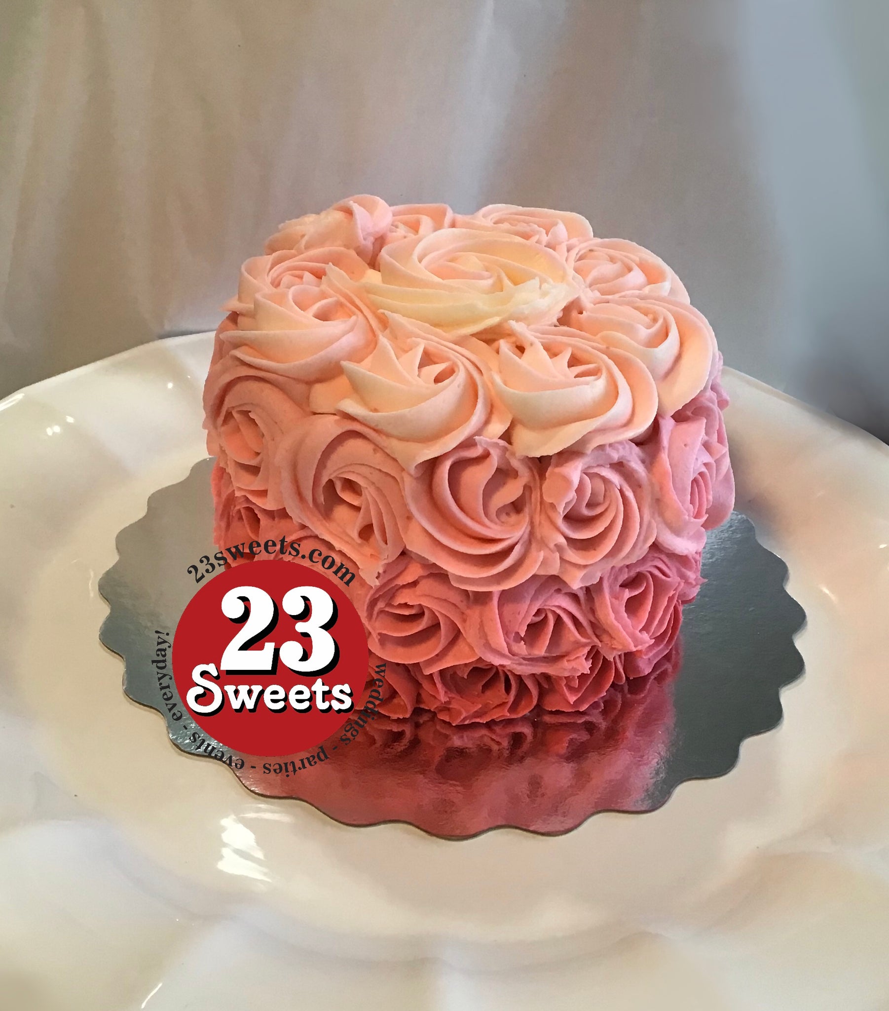 Elegant Rosette Cake | Thanku Foods