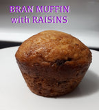 Bran Muffins with raisins (1 dozen)