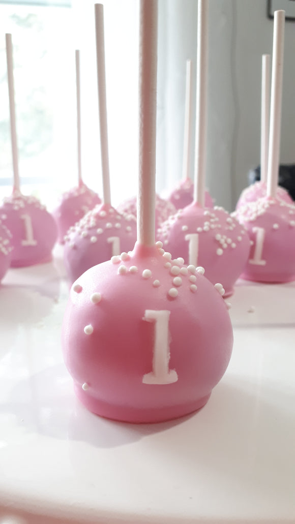 Birthday CAKE POPS (1 Dozen) cakepops, baby first birthday