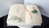 CAKE , BIBLE First Communion cake Approx 9x13”