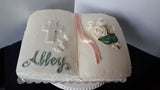 CAKE , BIBLE First Communion cake Approx 9x13”