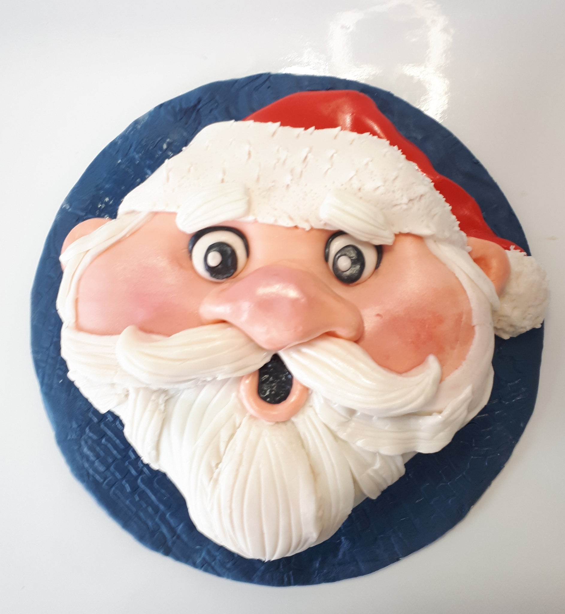 Father Christmas & Gold Merry Christmas cake decoration | The Olde Christmas  Shoppe