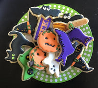 COOKIE PLATE "Halloween themed", no shipping, local order