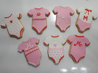 COOKIES  Baby rompers, royal icing DECORATED -COOKIES