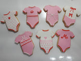 COOKIES  Baby rompers, royal icing DECORATED -COOKIES