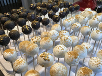 CAKE POPS, CAKEPOPS, 100 cake pops various styles and colours available