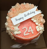 CAKE Floral themed 8 inch round