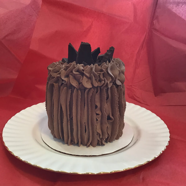 KETO CHOCOLATE EXPLOSION MOUSSE CAKE 4 inch round