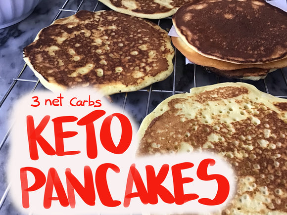 KETO PANCAKES 1 dozen (4” pancakes)