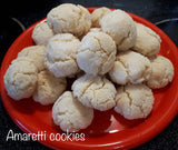 Amaretti, Traditional Italian AMARETTI cookies 1 dozen (12 pieces)