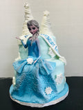 Winter princess themed cake 1 tier, (various sizes and prices available)