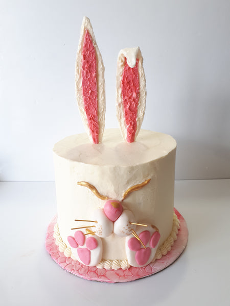CAKE 8 inch Bunny rabbit tall BIRTHDAY cake 8 inch round