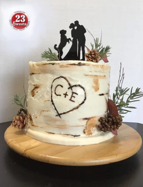 wedding cake, wedding cakes, bakery near me, baked goods, Ottawa wedding cakes, birch cake, birch log cake stump