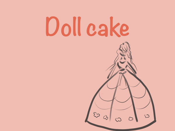Birthday DOLL CAKE themed