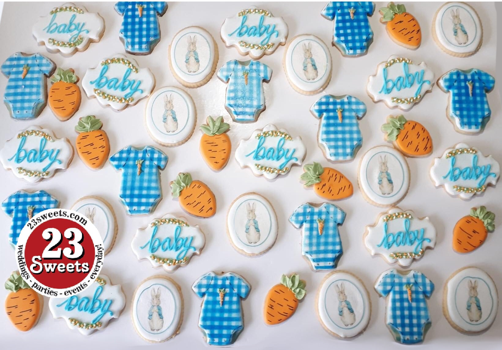 Peter Rabbit Baby Shower - Baby Boy Shower  Rabbit themed baby shower, Rabbit  baby shower, Bunny baby shower