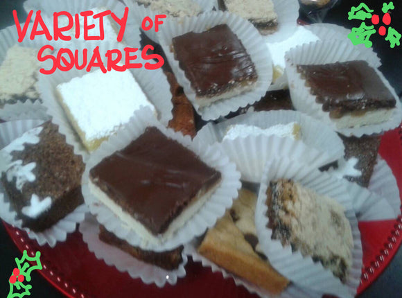 PLATE OF VARIETY  of SQUARES