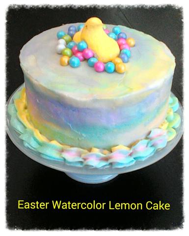 Spring / Easter themed round cake